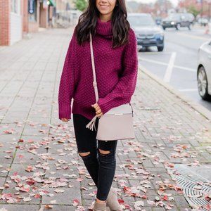 *NEW* Burgundy Turtle Neck Sweater